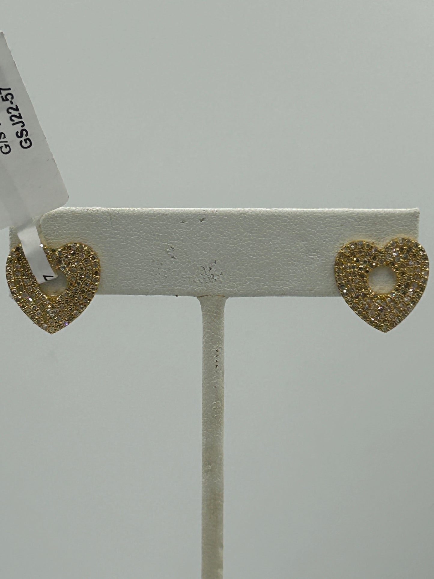 14k Solid Gold Diamond Earring