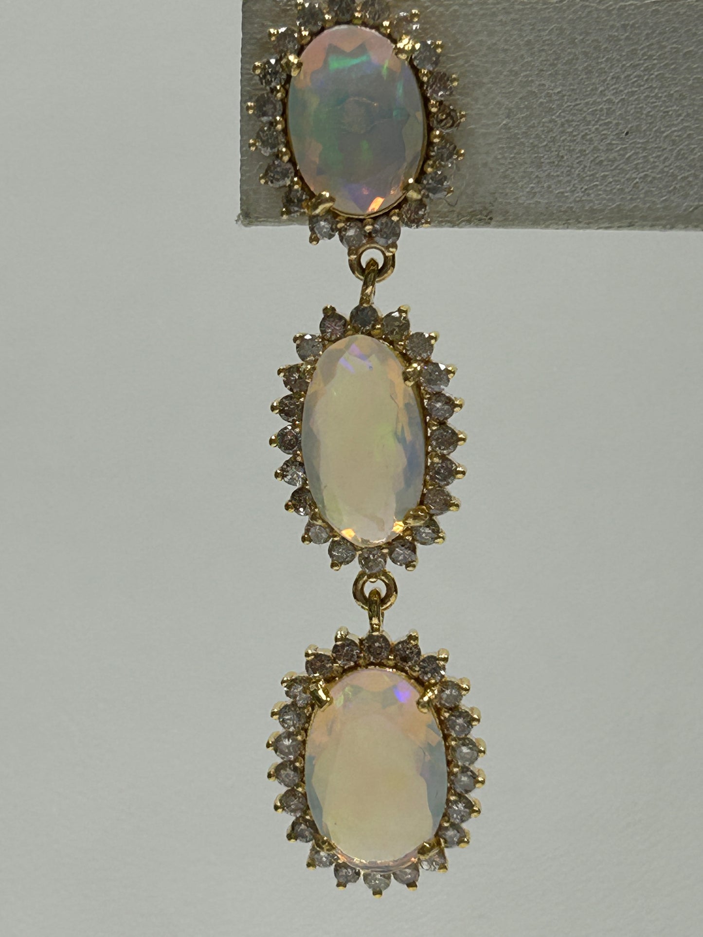 14k Solid Gold Diamond Earring