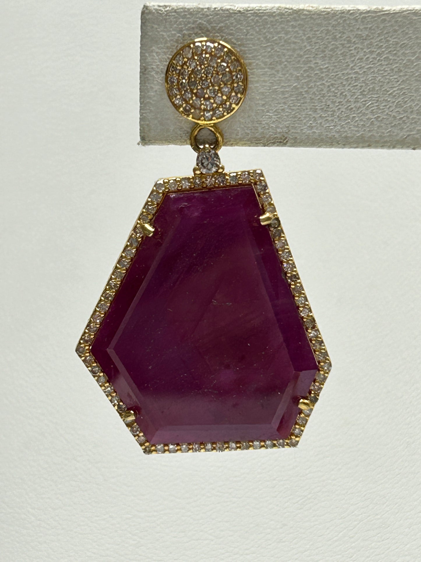 14k Solid Gold Diamond Earring