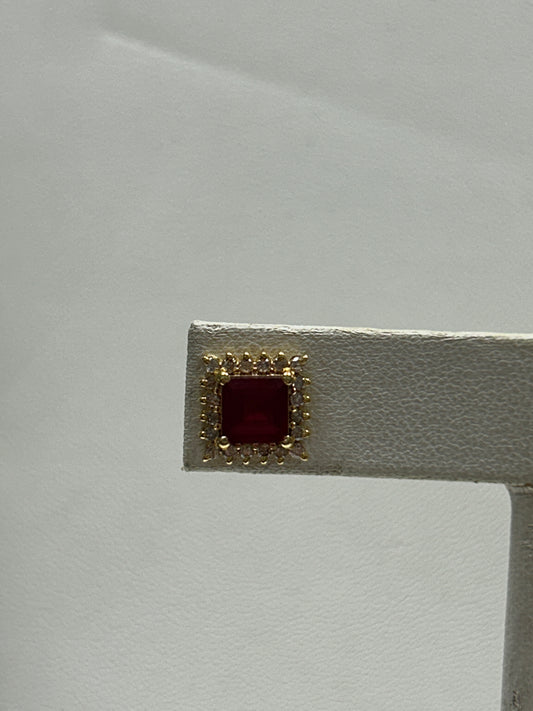 14k Solid Gold Diamond Earring