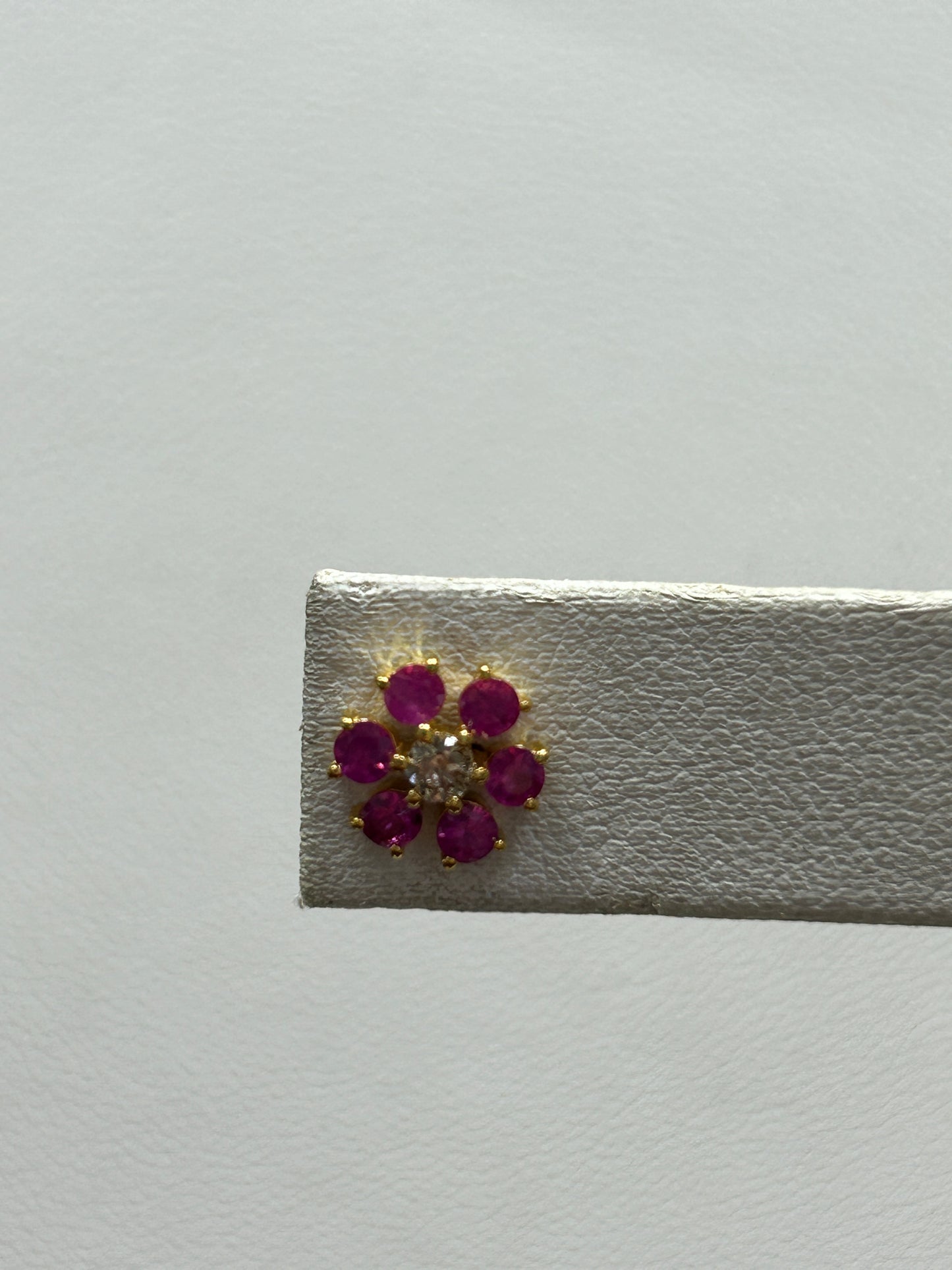 14k Solid Gold Diamond Earring