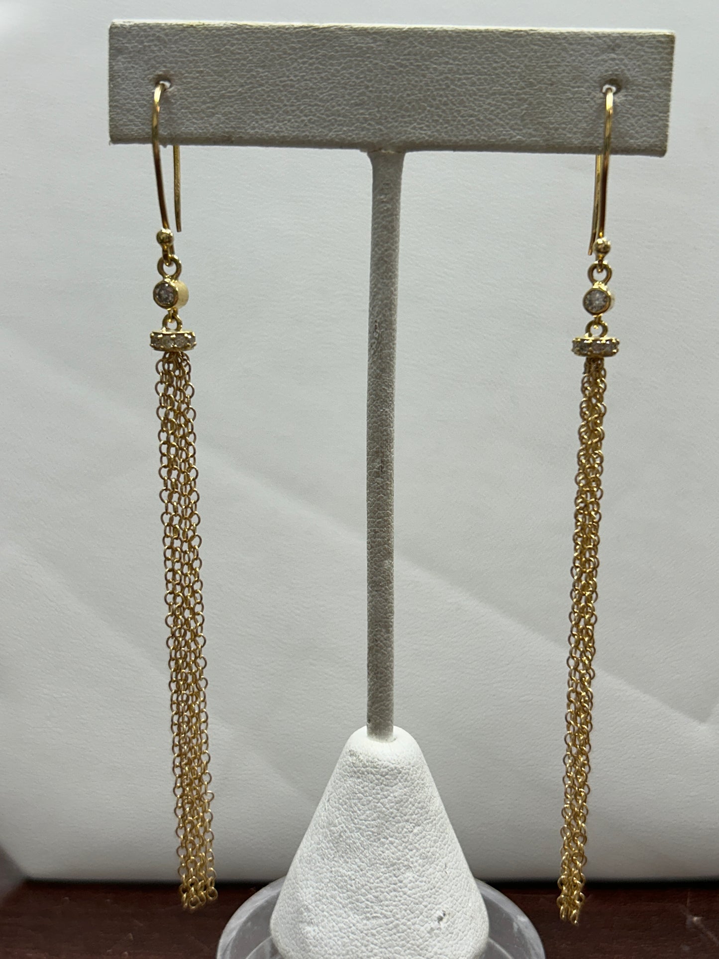 14k Solid Gold Diamond Earring