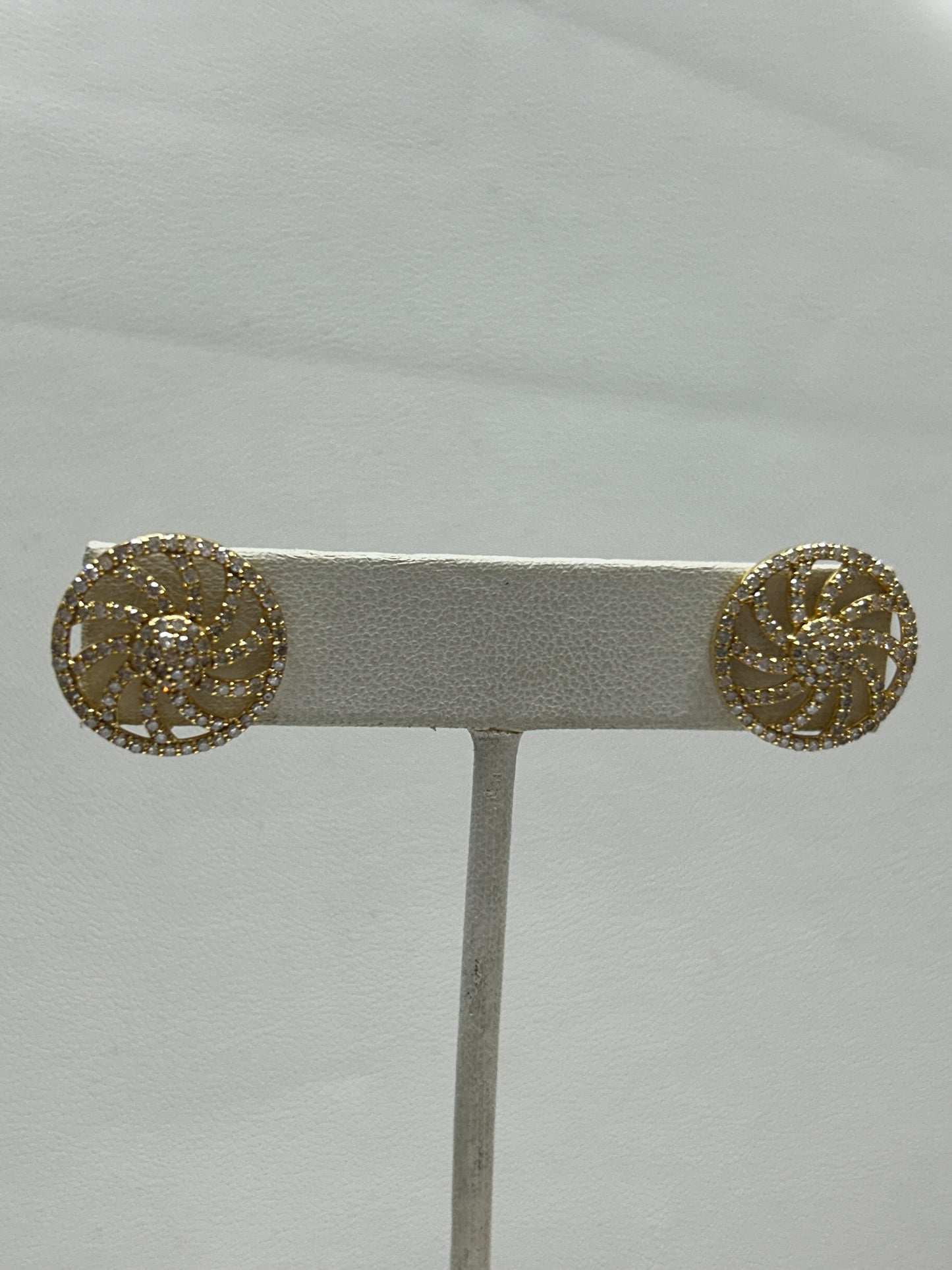14k Solid Gold Diamond Earring