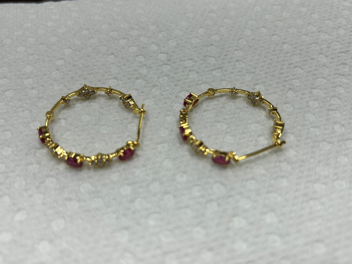14k Solid Gold Diamond Earring