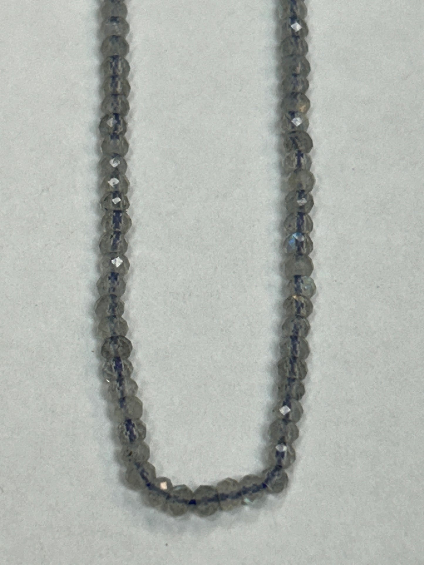 LABRADORITE BEADS ROUND FACETED 3-4MM