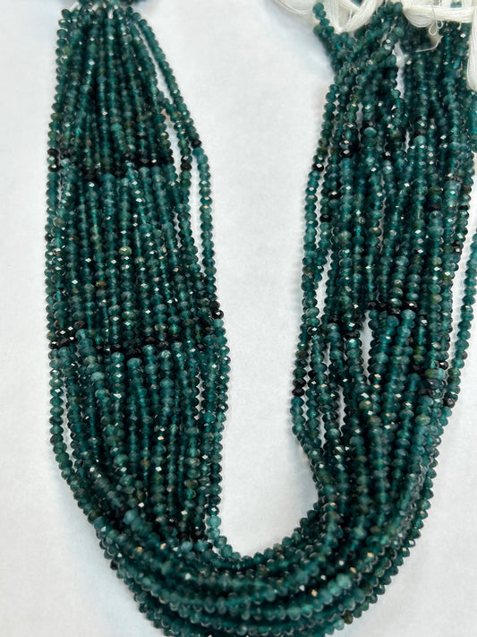 GRANDIDRITE NATURAL BEADS ROUND FACETED 3-4MM