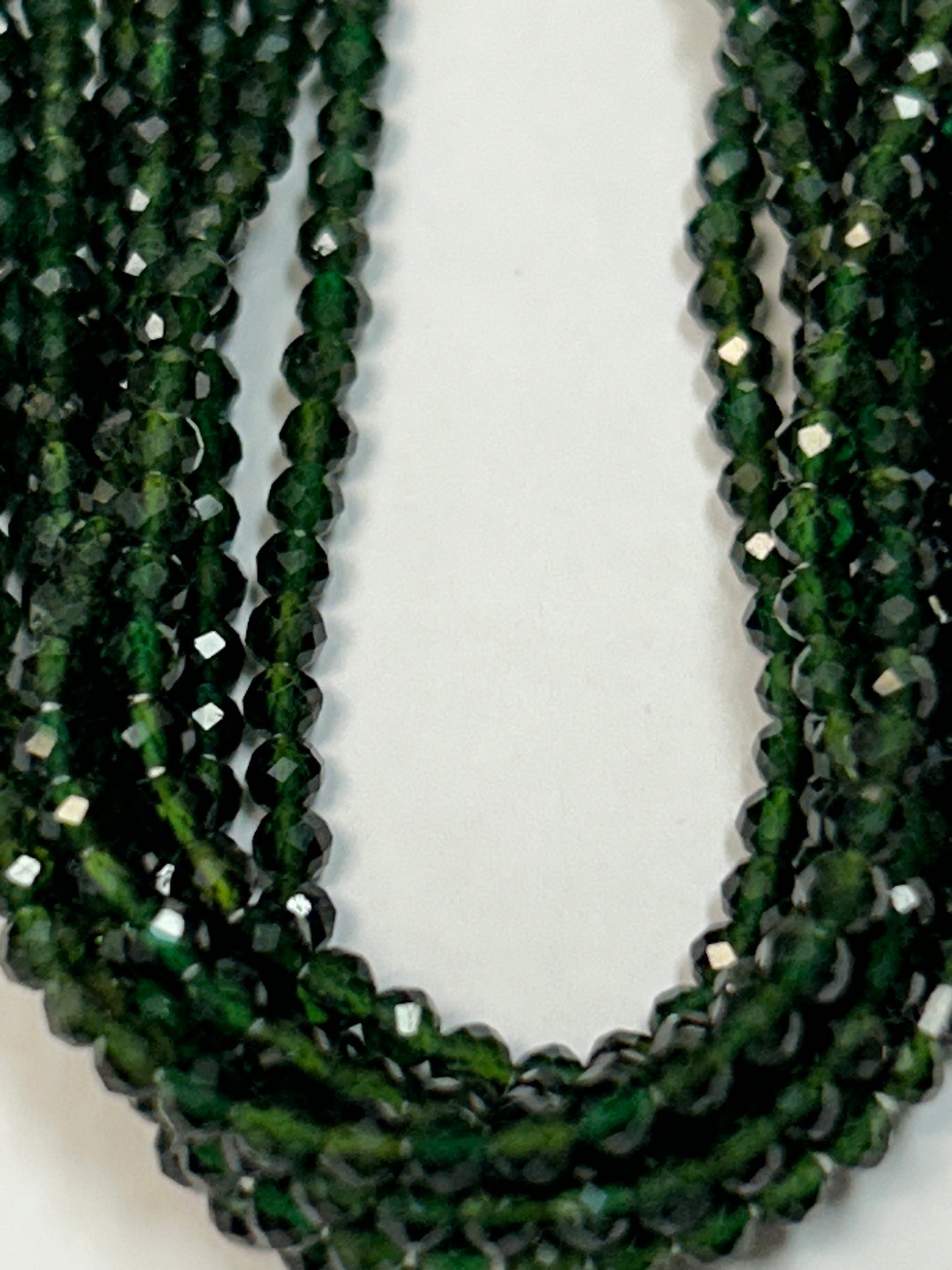 Green Tourmaline Round Faceted 2-3mm