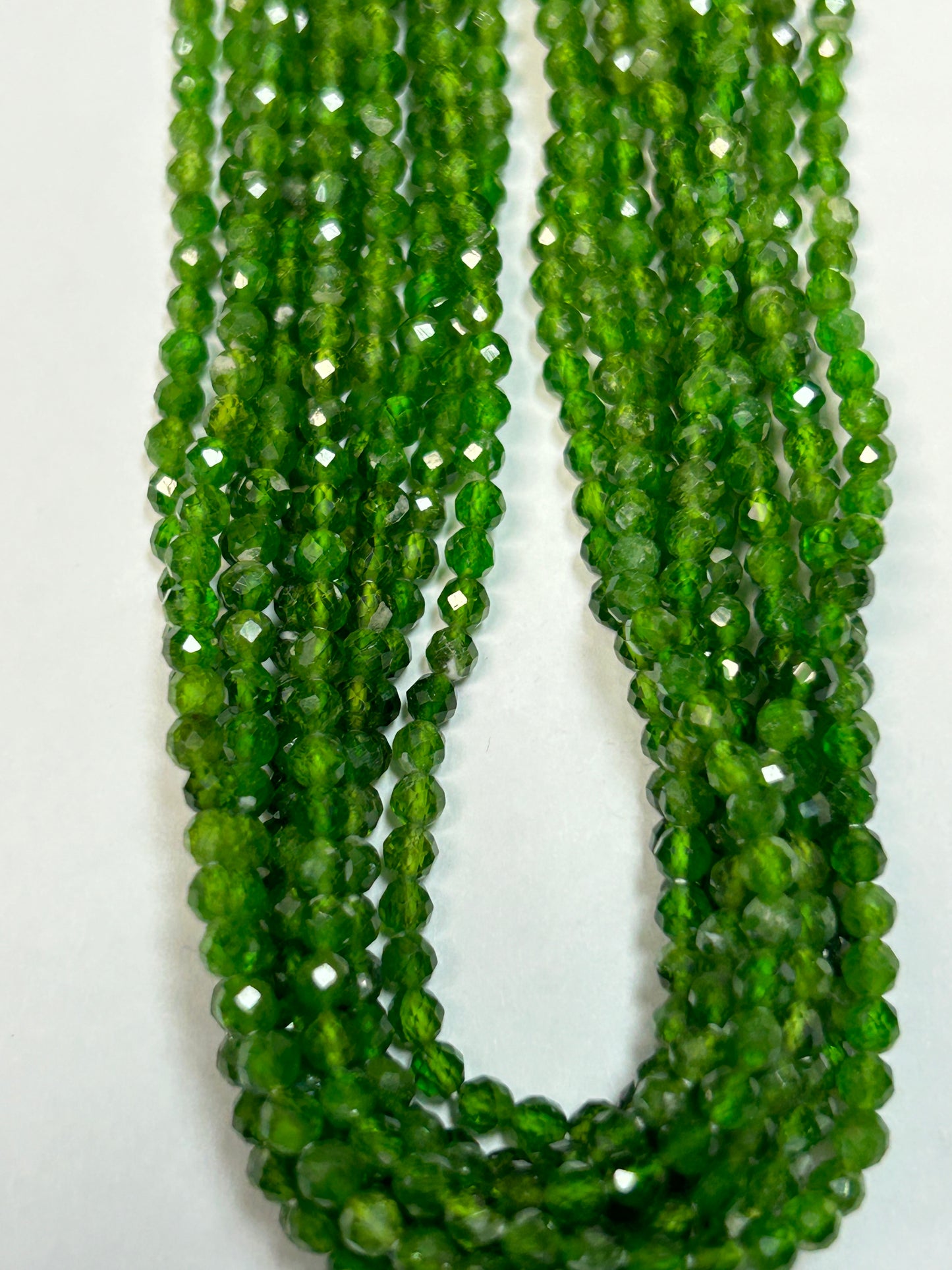 Chrome Tourmaline Round Faceted 3-4mm
