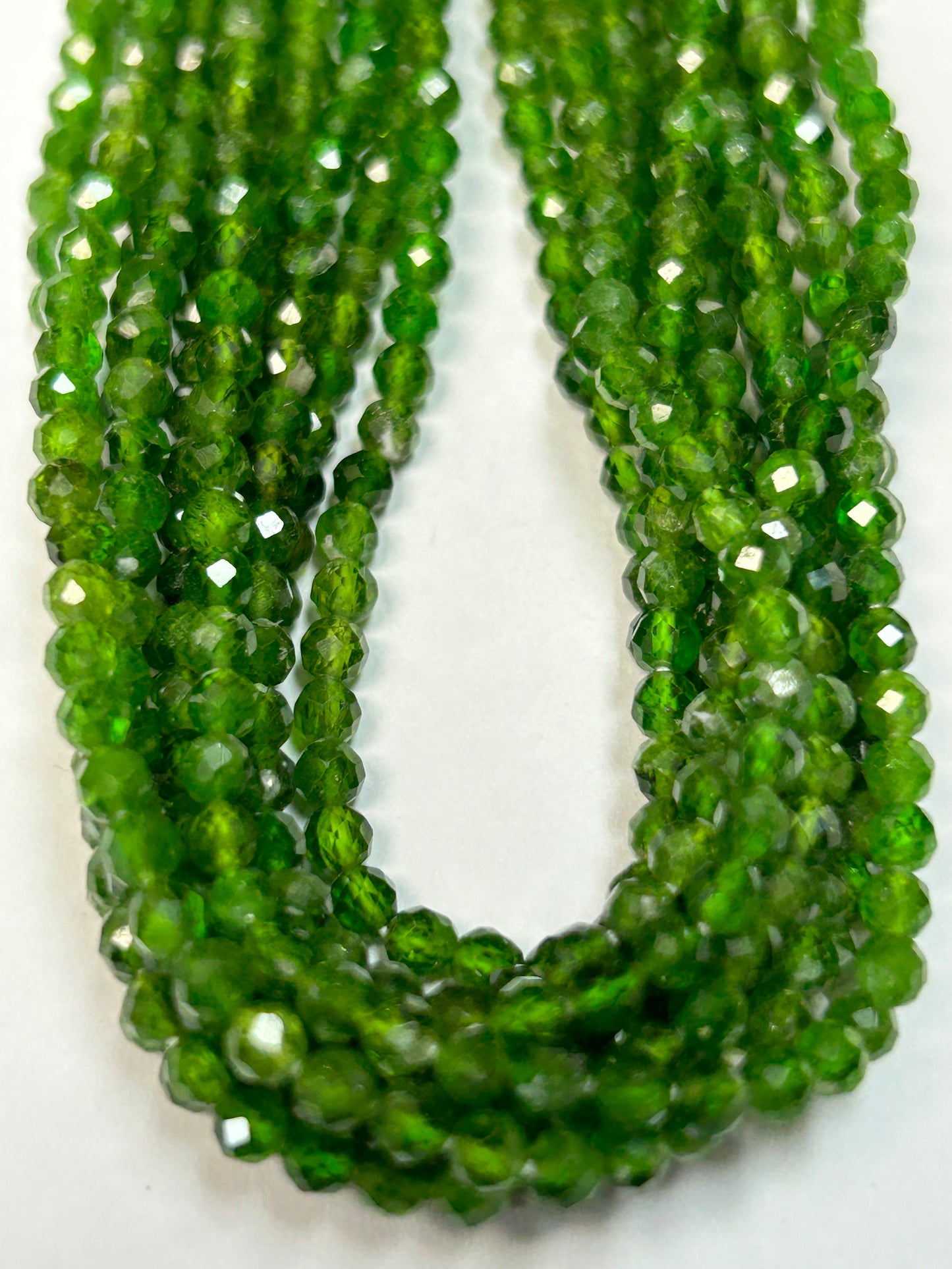 Chrome Tourmaline Round Faceted 3-4mm