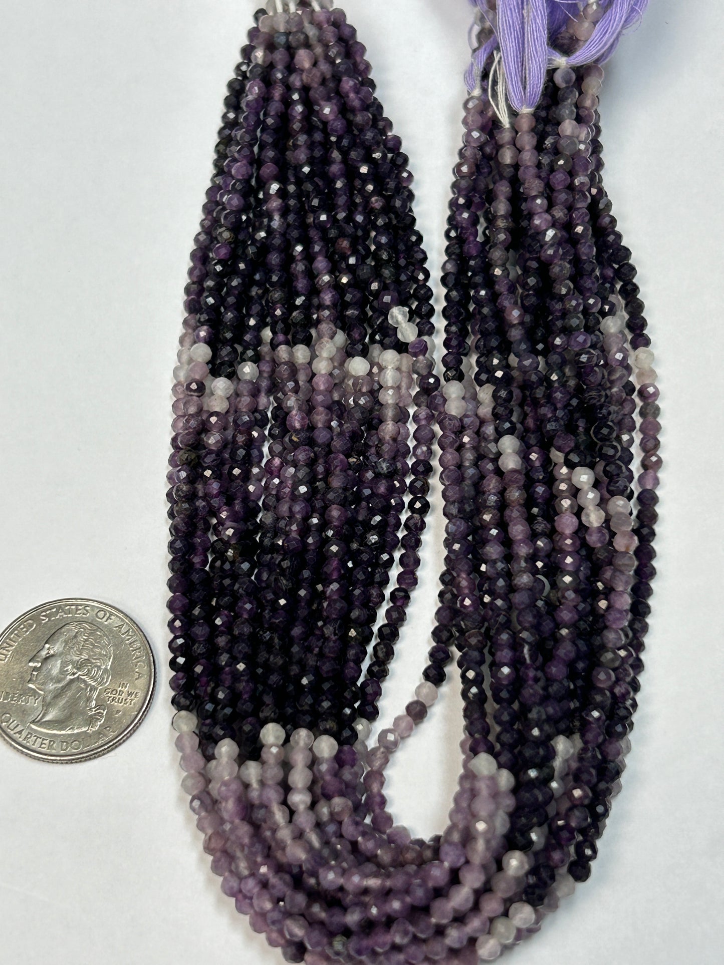 Suzulite Round Faceted 3mm