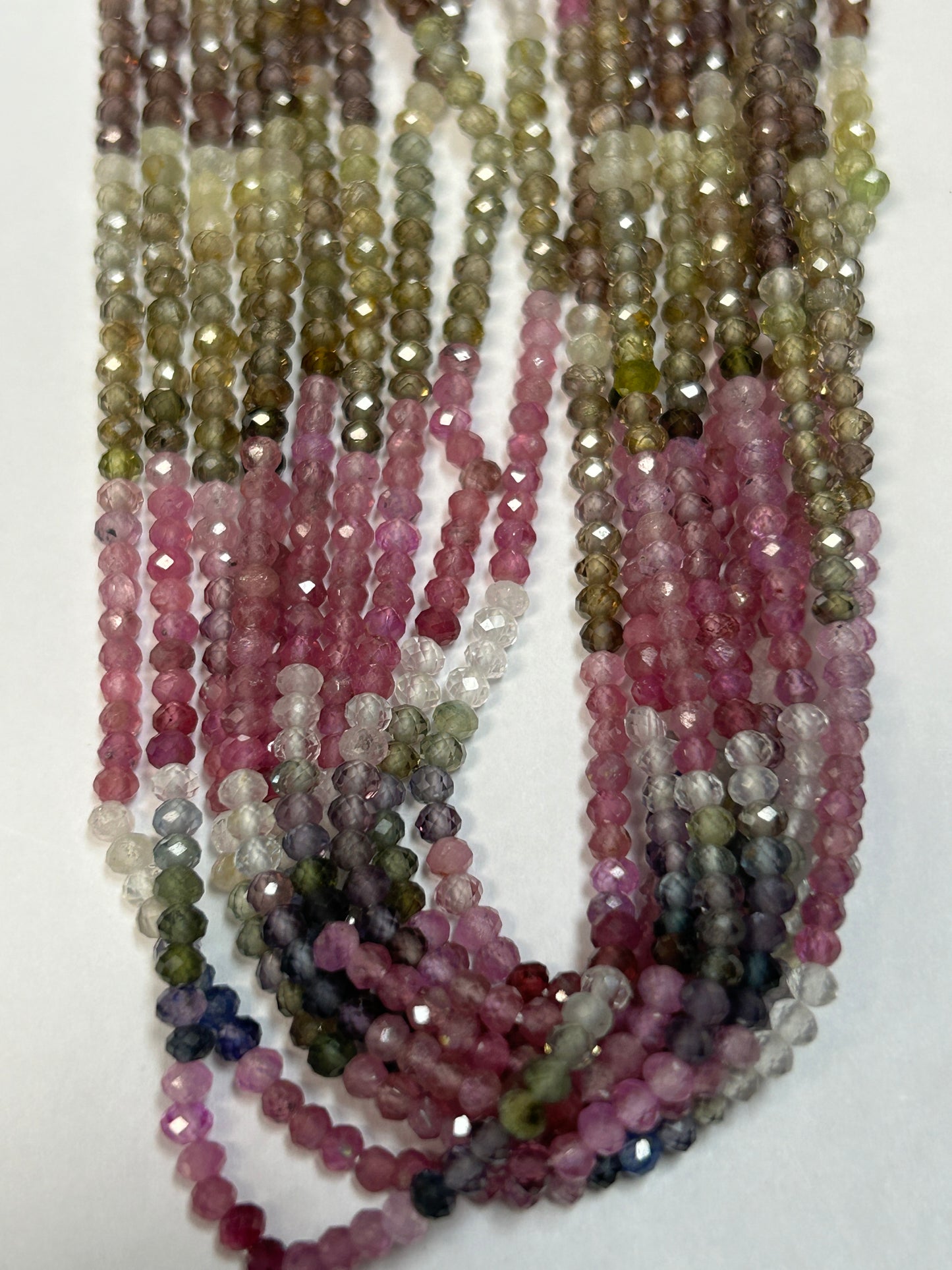 Multi Sapphire Round Faceted 3mm