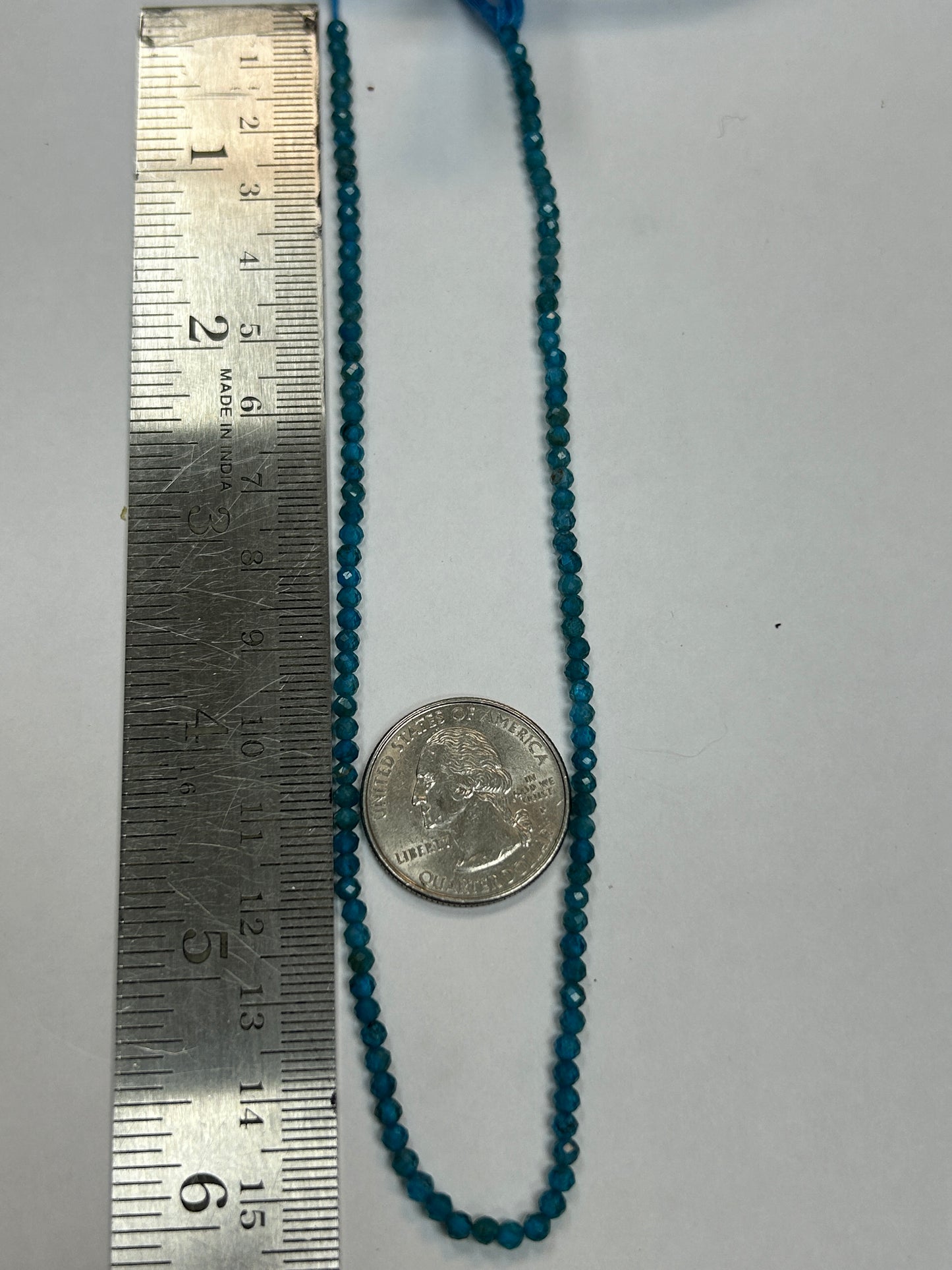 Apatite Neon Round Faceted 3-4mm