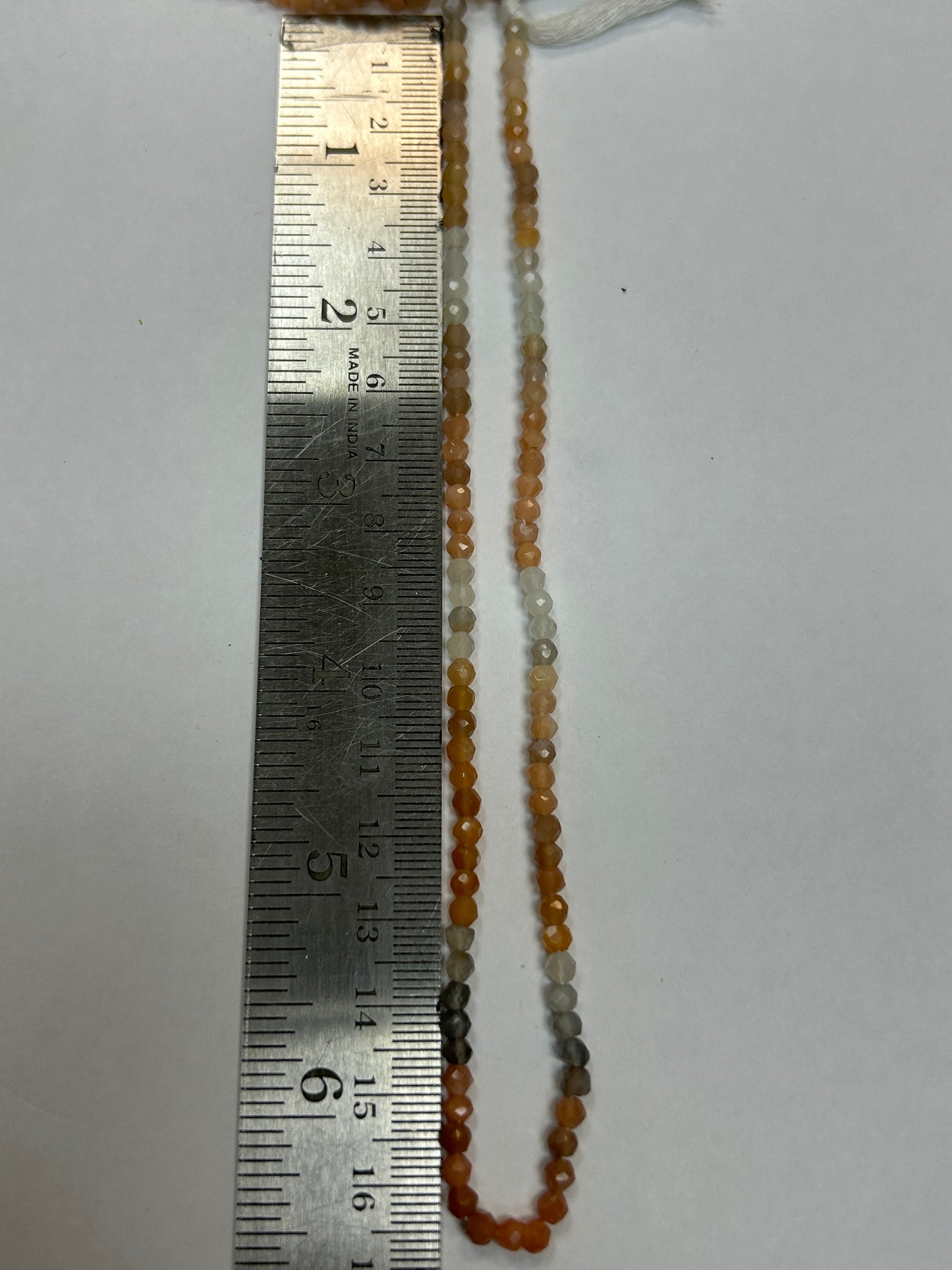 Moonstone, Multi Moonstone Faceted 3-4mm