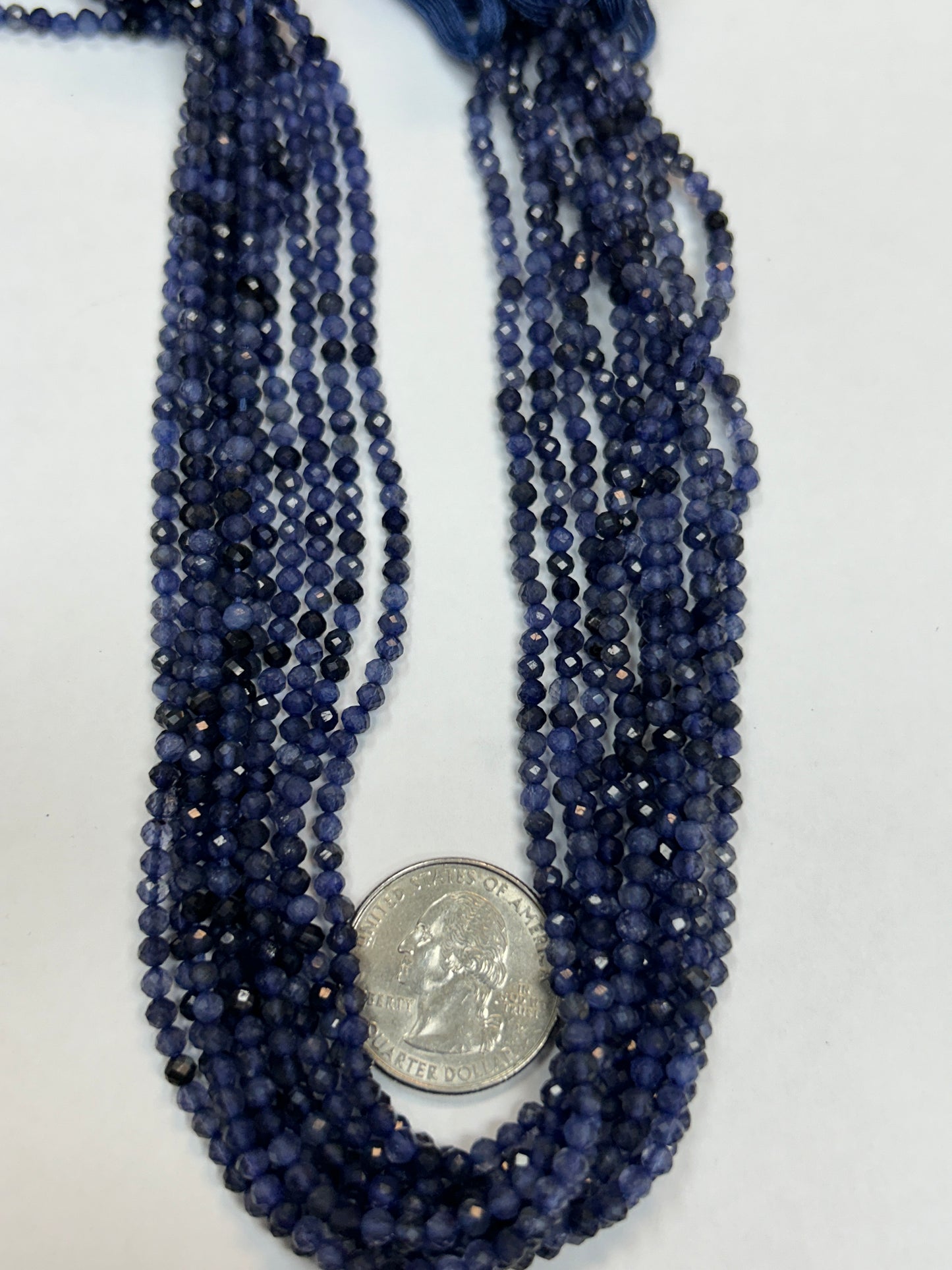 Iolite Natural Faceted Round 3-4mm