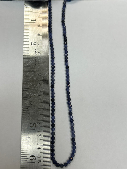 Iolite Natural Faceted Round 3-4mm