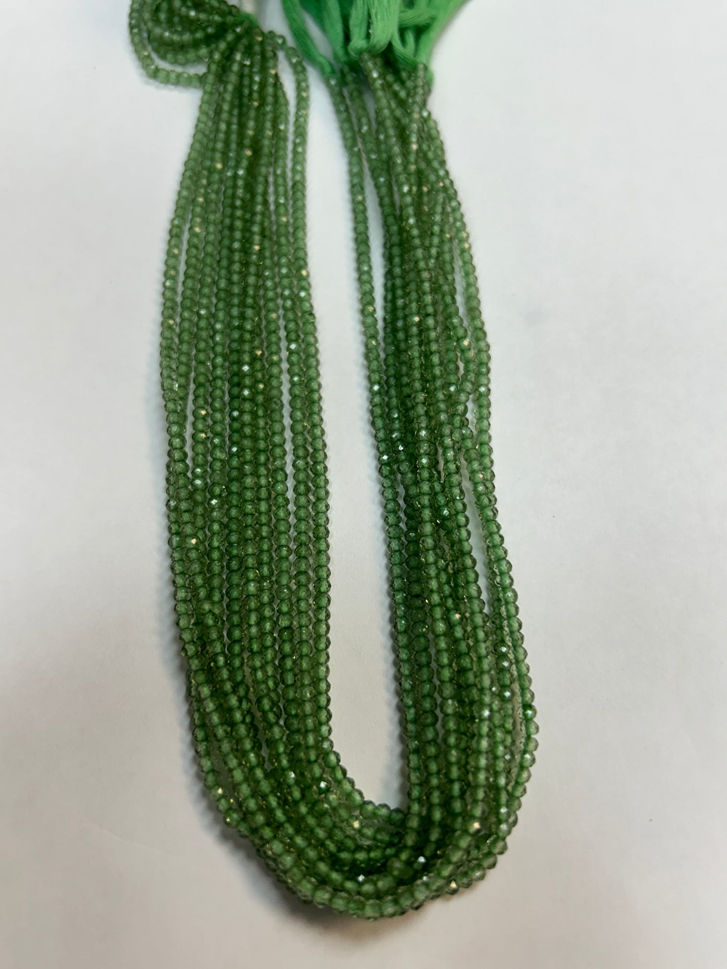 Green Amethyst Faceted Round 3mm