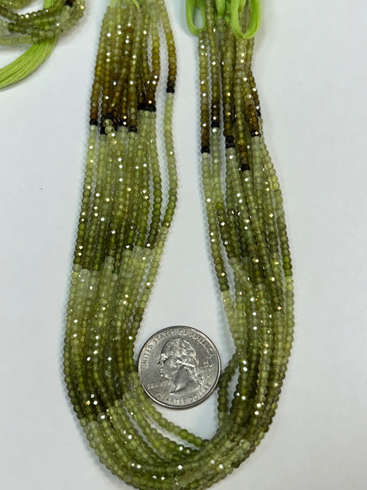 Garnet, Grossular Garnet Multi Faceted Round 3mm