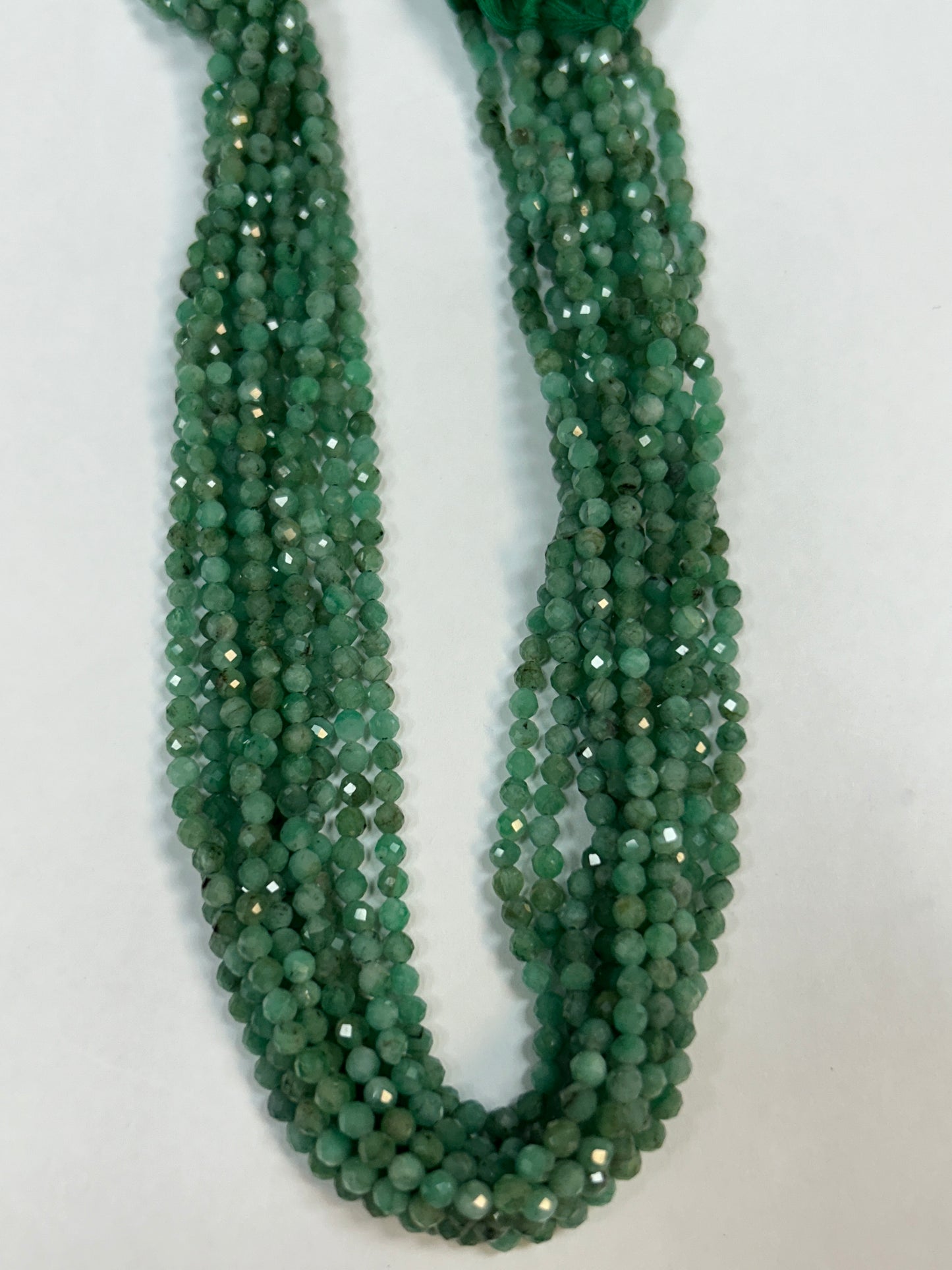 Emerald Natural Faceted Roundelle