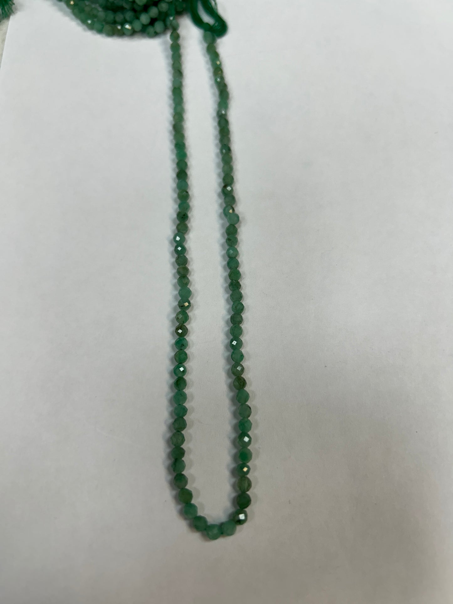 Emerald Natural Faceted Roundelle