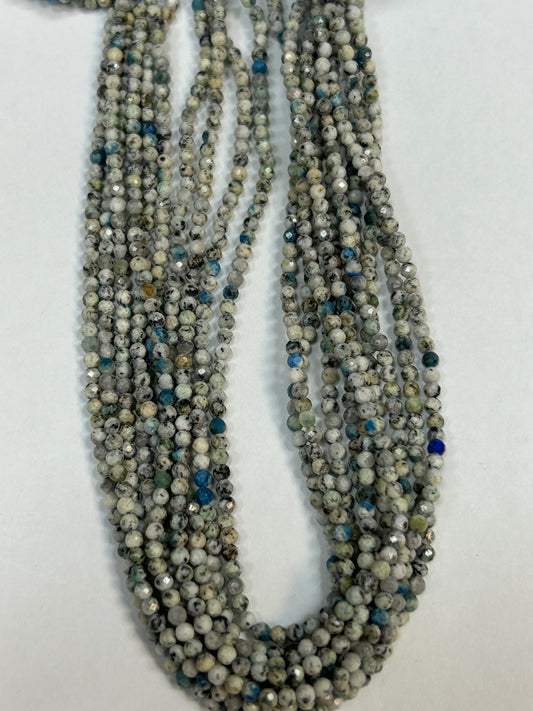 Jasper, K2 Jasper Faceted Round 3mm