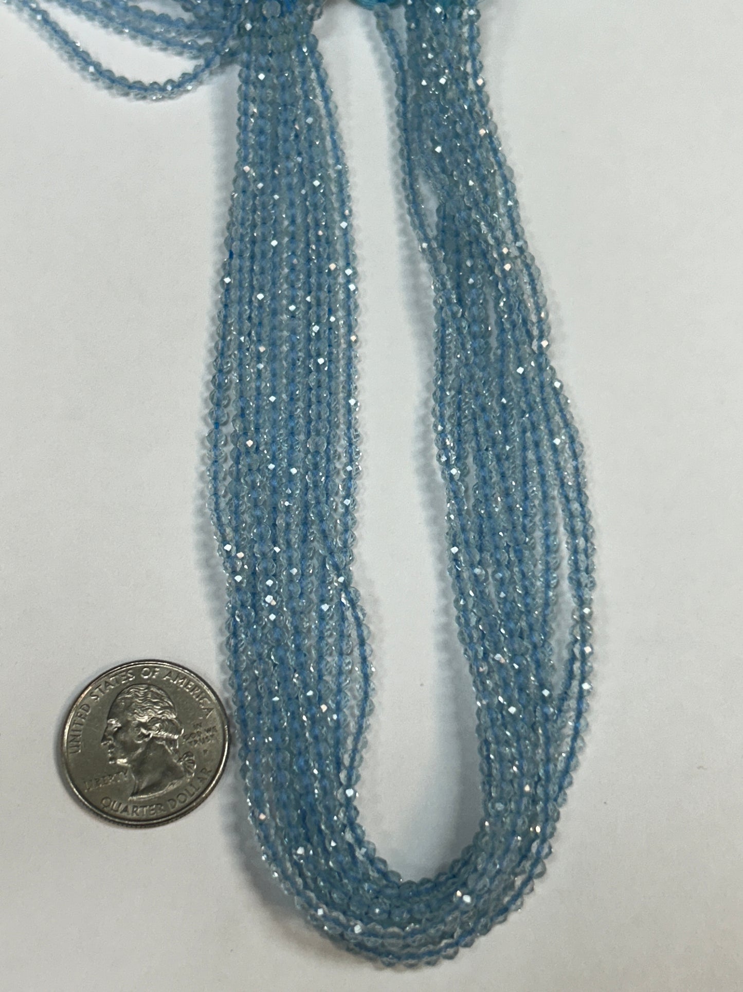 Topaz Blue Faceted Round 3mm