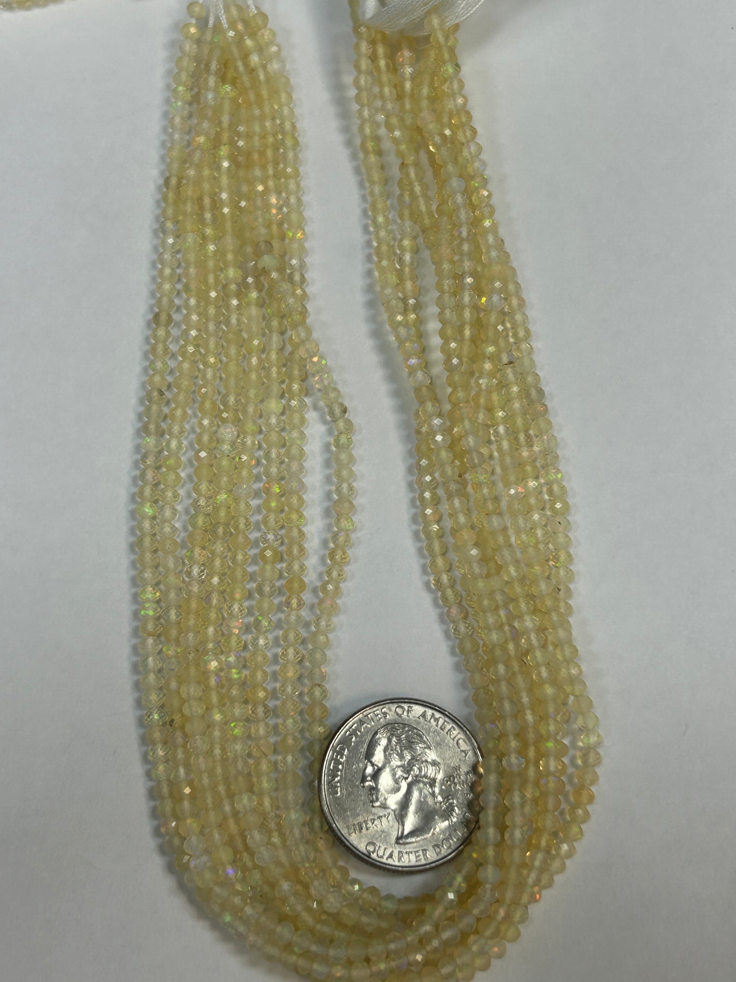 Opal, Ethiopian Opal Faceted Round 3-4mm