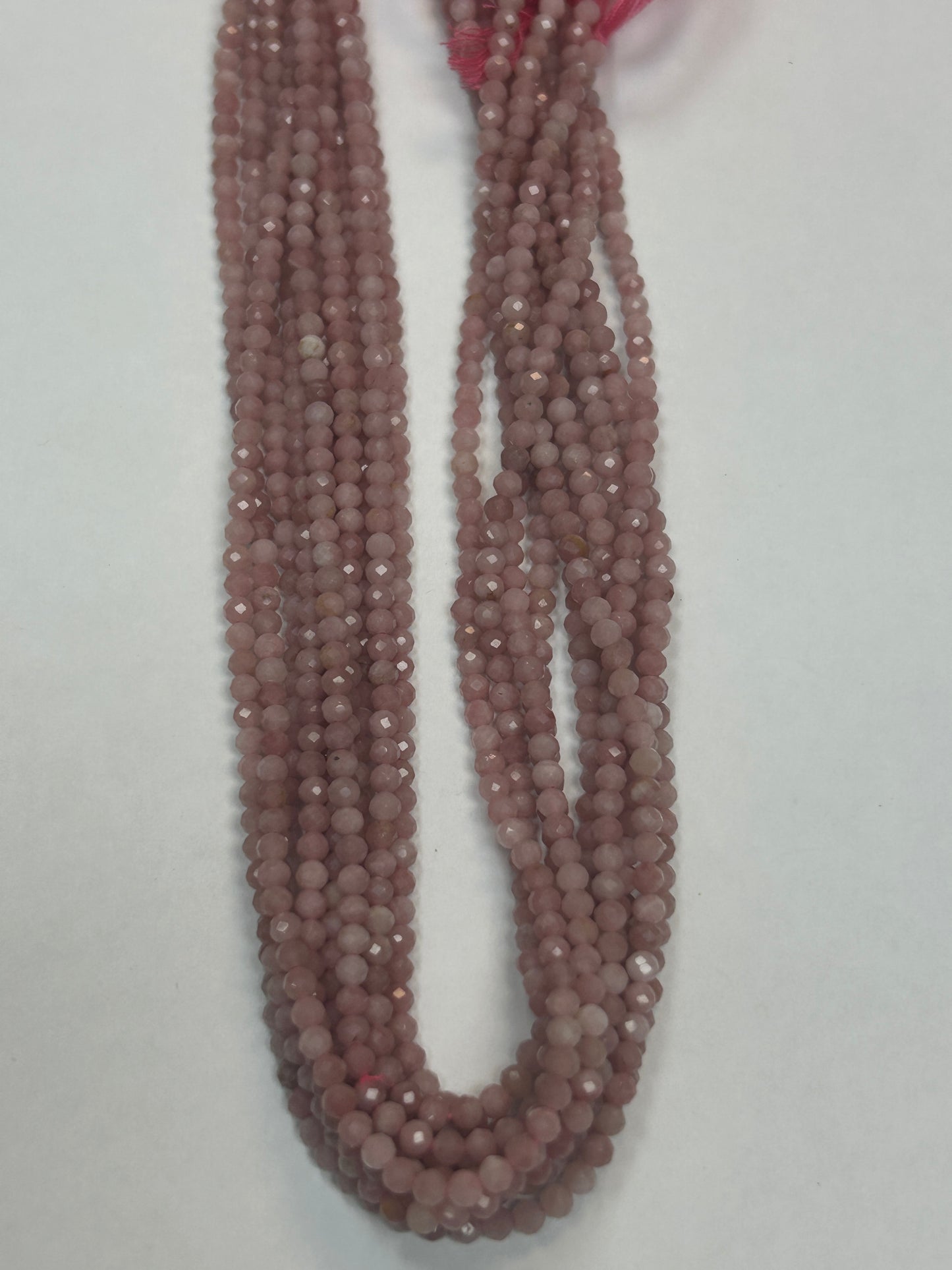 Pink Opal Round Faceted 3-4mm