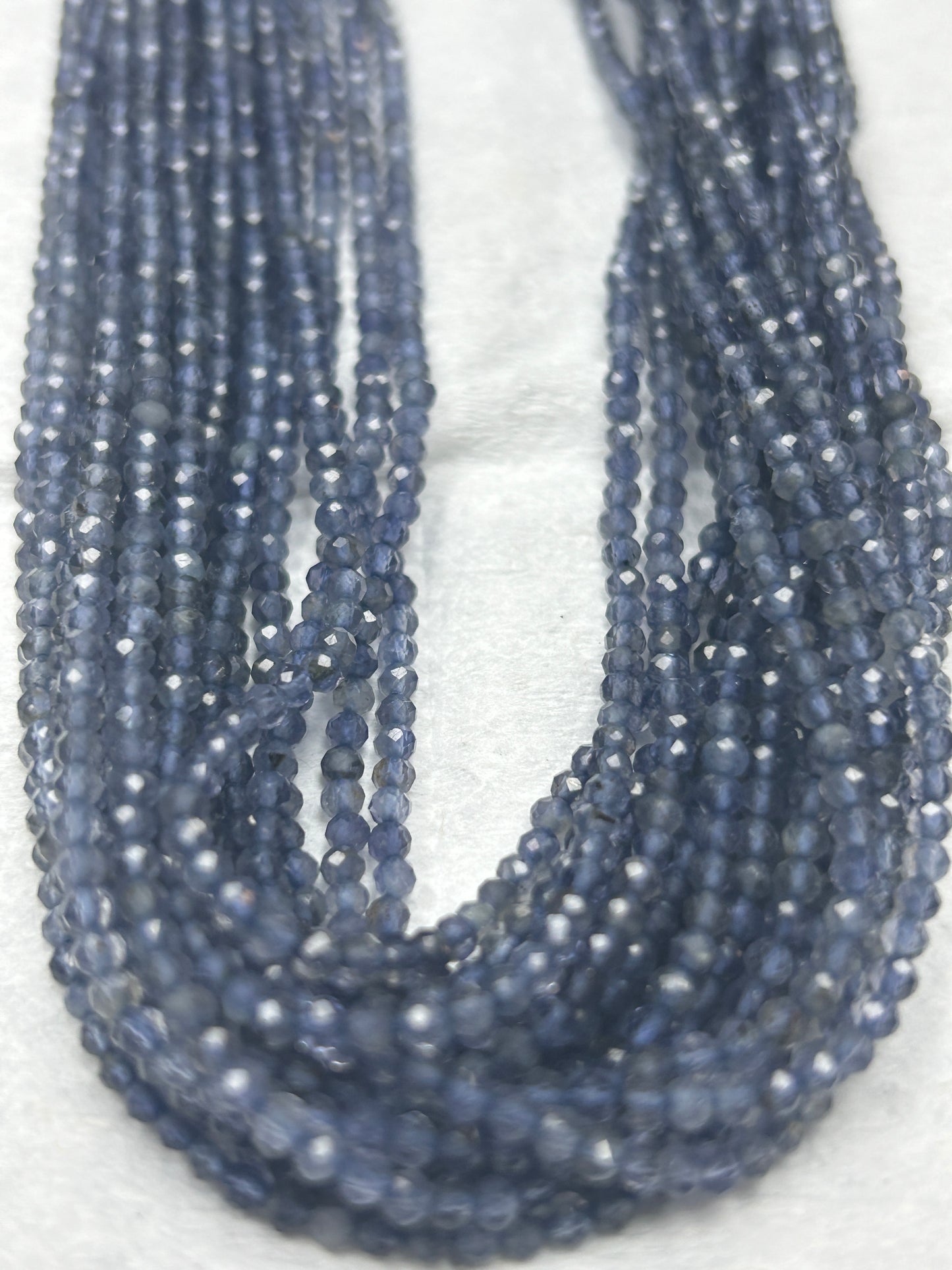 Iolite Natural Faceted Round 3-4mm