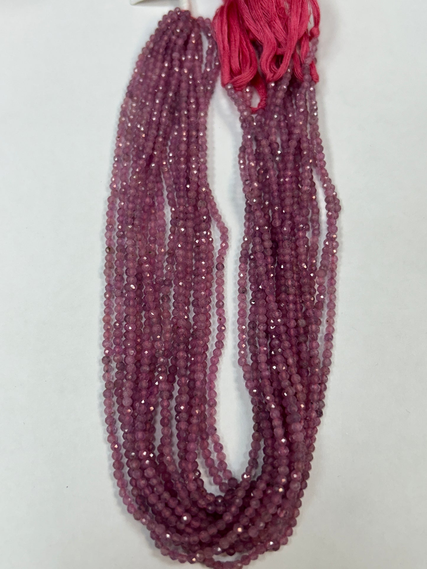 Sapphire, Pink Sapphire Natural Faceted Round 3-4mm