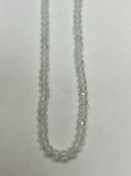 Moonstone, RAINBOW MOONSTONE ROUND FACETED 3-4MM