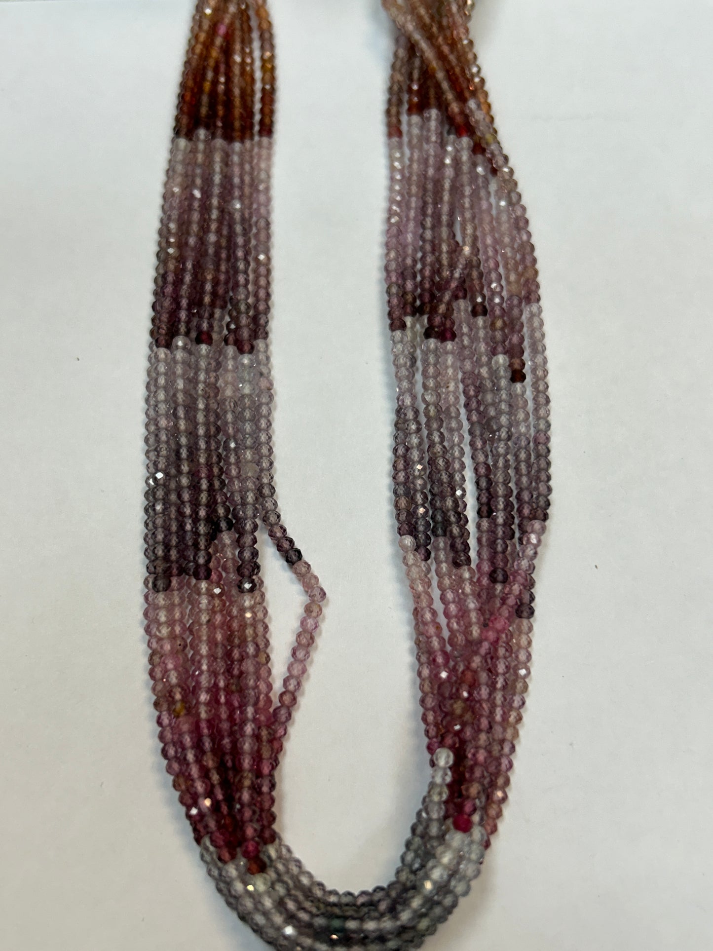 SPINEL, MULTI SPINEL ROUND FACETED 2-3mm