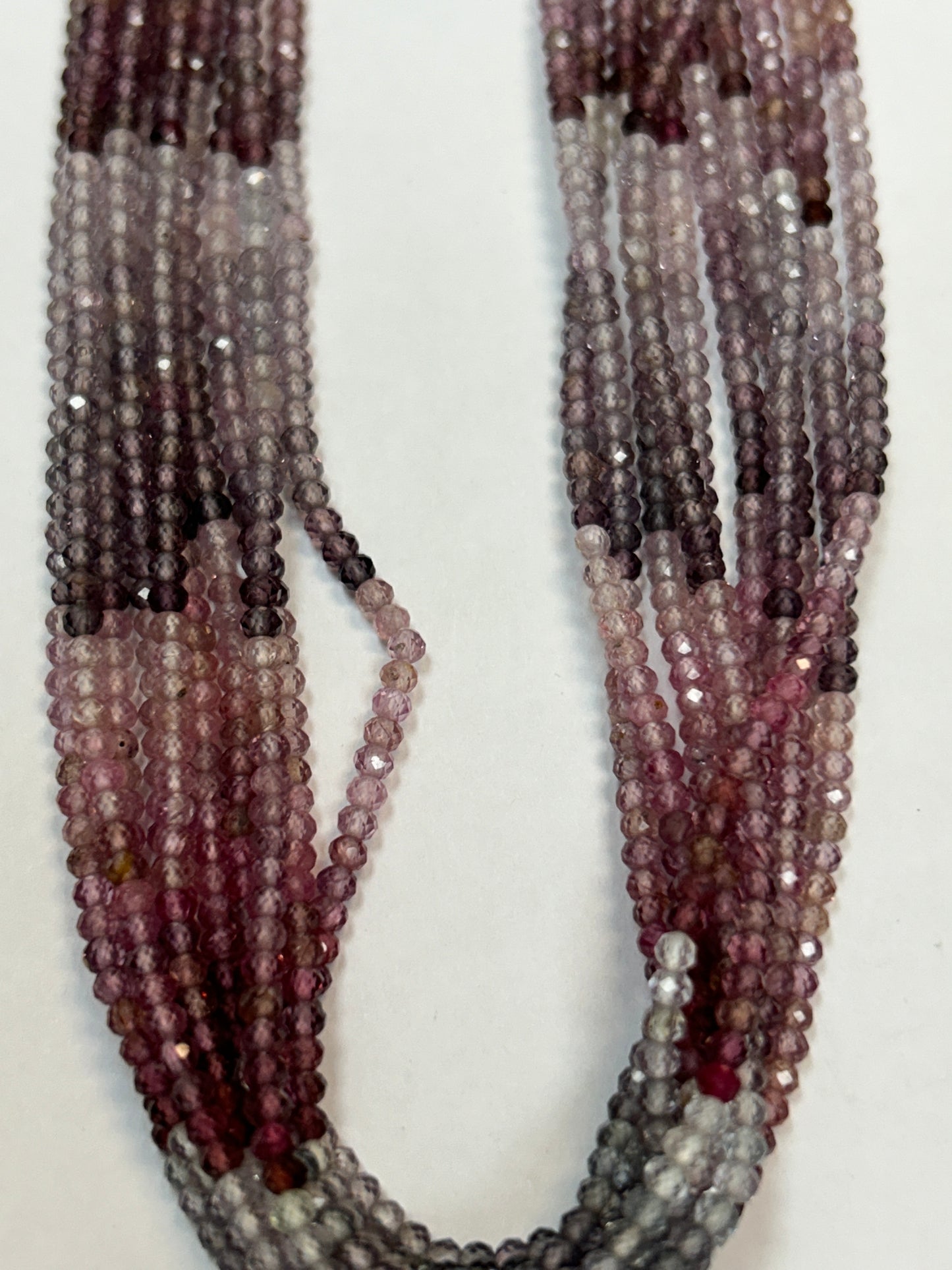 MULTI SPINEL ROUND FACETED 2-3mm