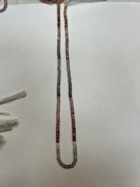 SPINEL, MULTI SPINEL ROUND FACETED 2-3mm