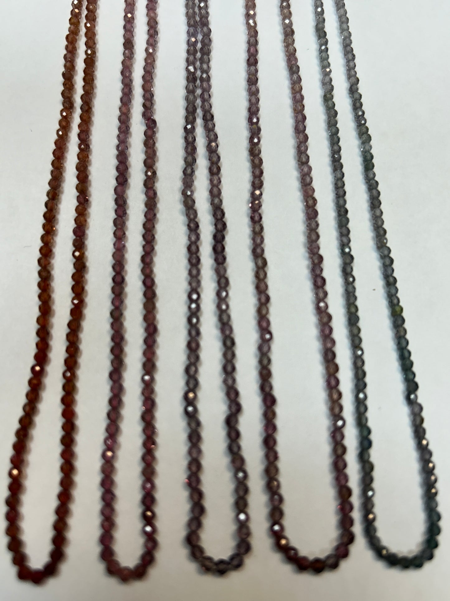 MULTI COLOR SPINEL ROUND FACETED 2-3MM
