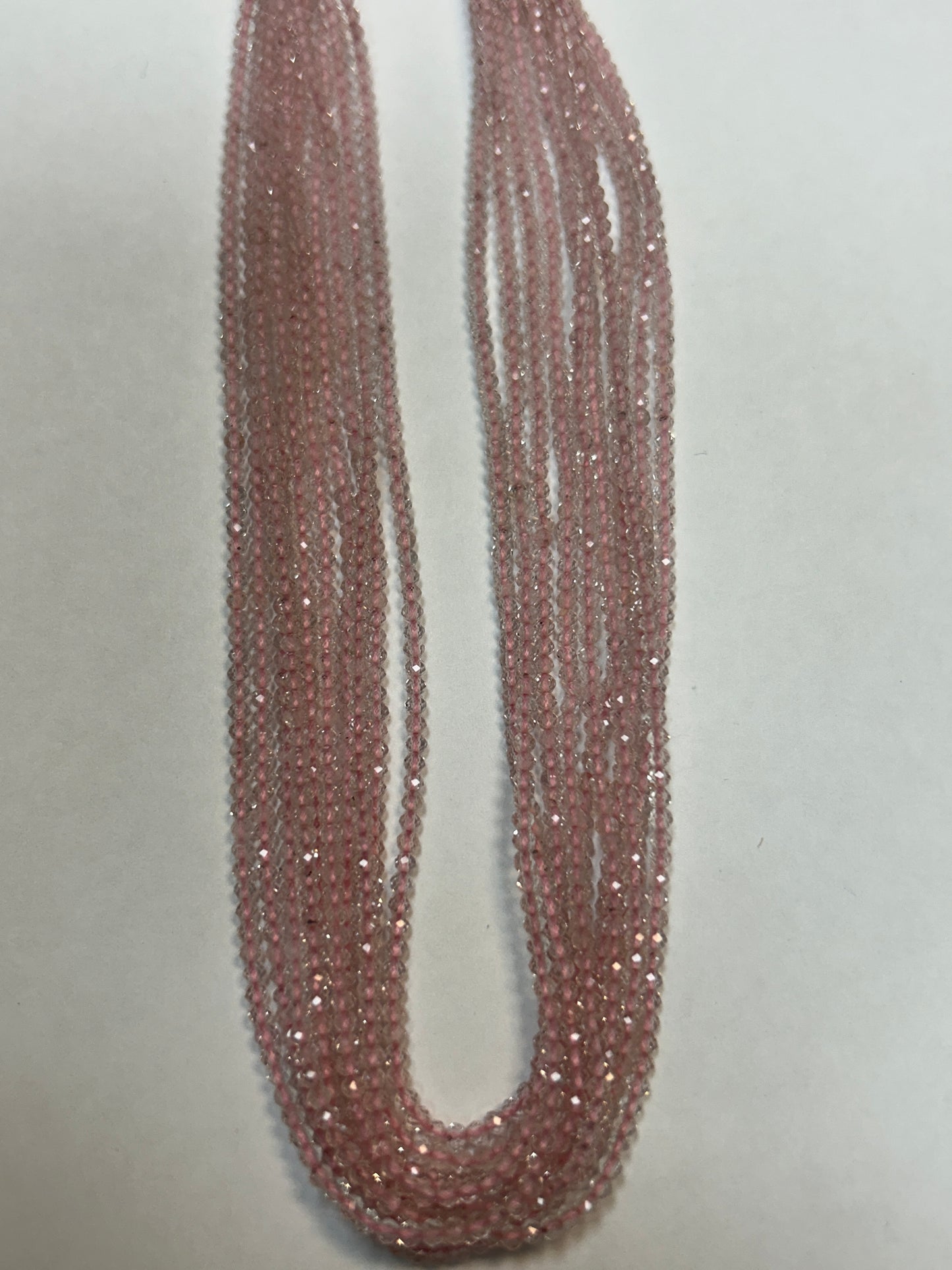 MORGANITE AQUMARINE ROUND FACETED 2-3mm