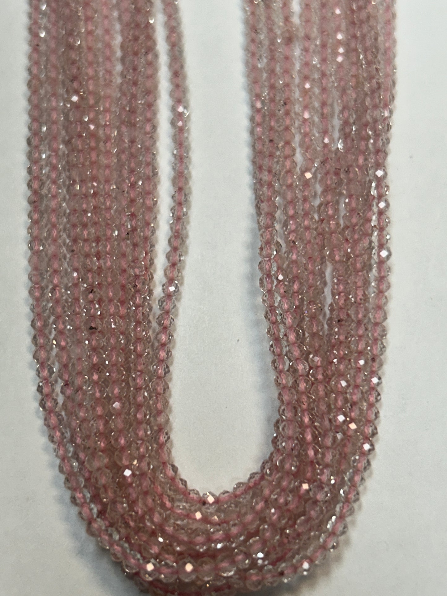 MORGANITE AQUMARINE ROUND FACETED 2-3mm