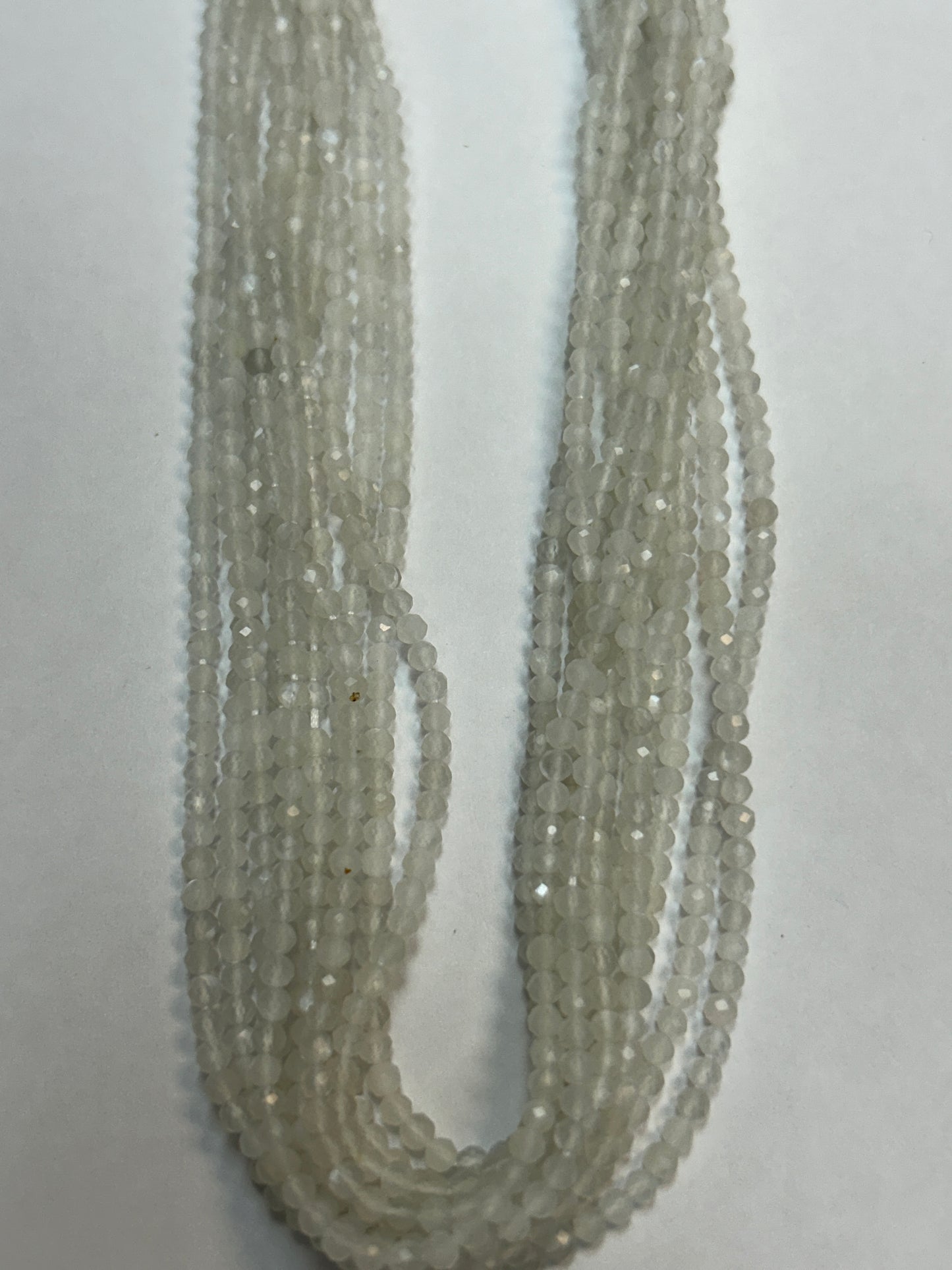 Moonstone Round Faceted 3-4mm