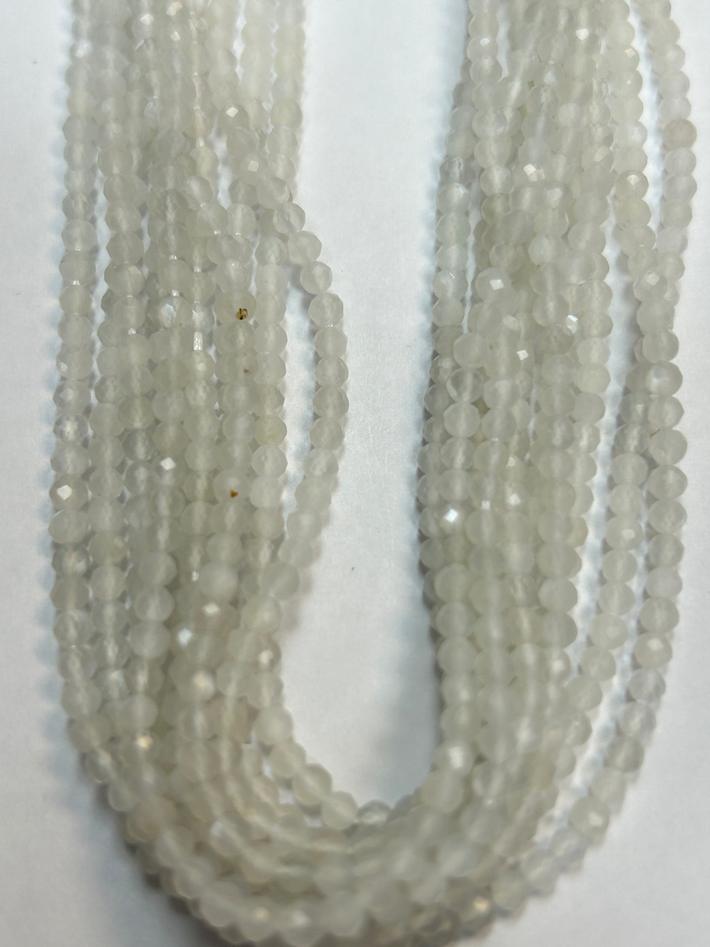 Moonstone Round Faceted 3-4mm