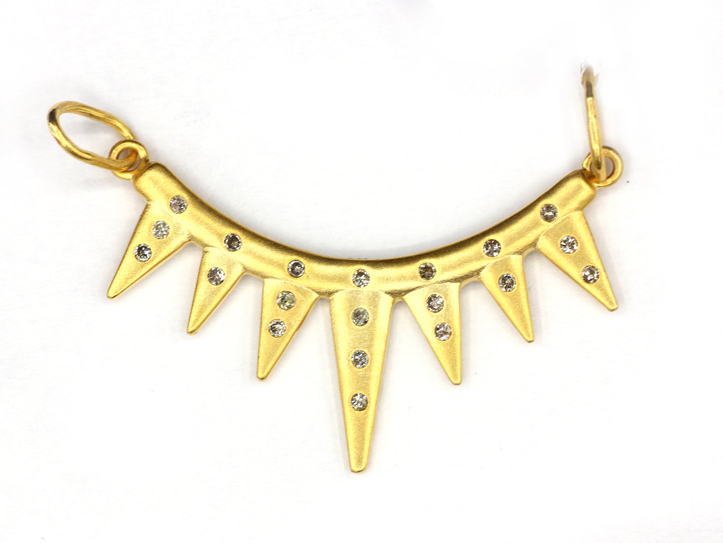 Art 14k Solid Gold Diamond Pendants.