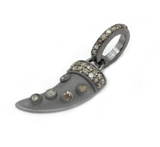 Silver Pave Diamond Pendant