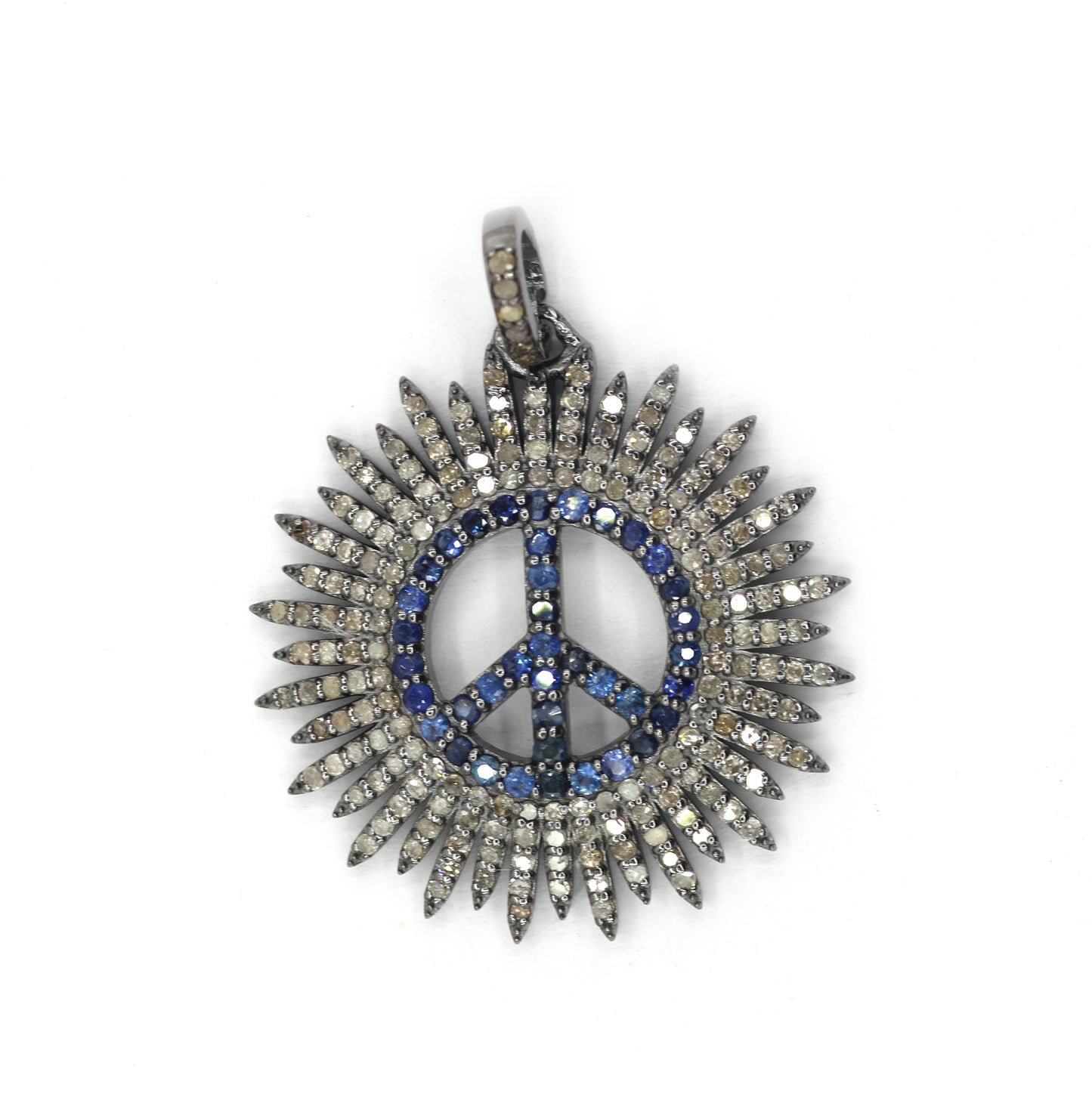 Peace Pave Diamond Pendant
