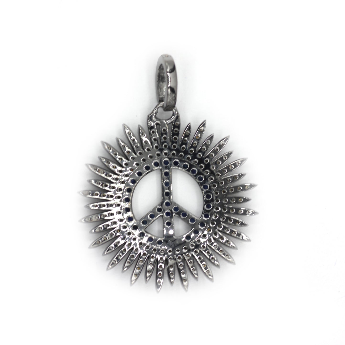 Peace Pave Diamond Pendant