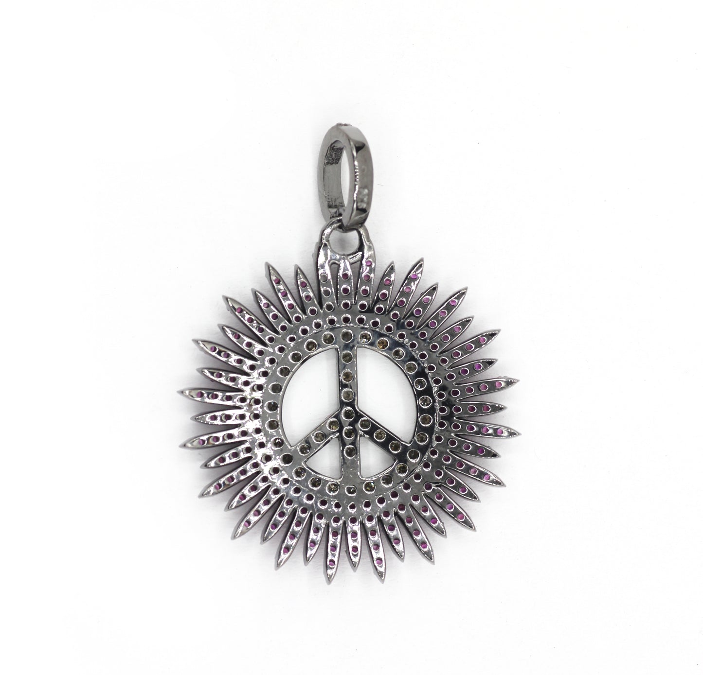 Peace Pave Diamond Pendant