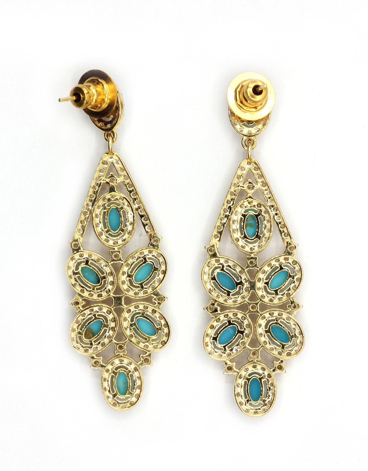14k Solid Gold Diamond Earring