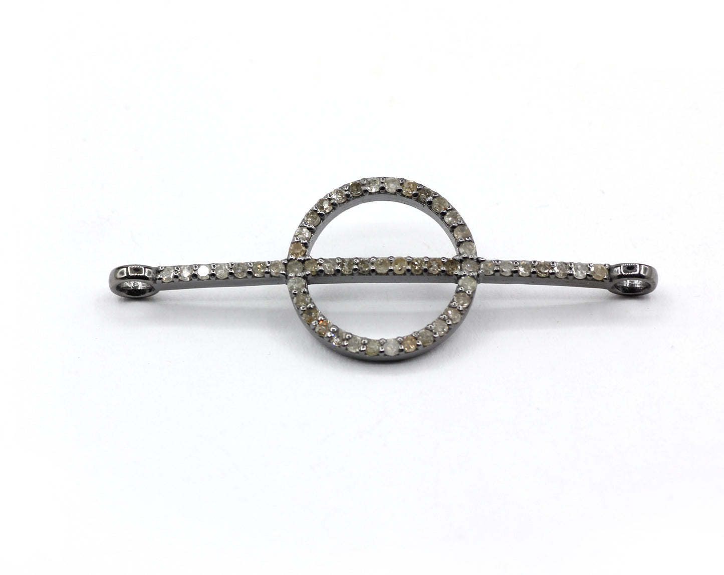 Silver Pave Diamond Pendant