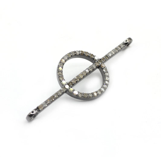 Silver Pave Diamond Pendant