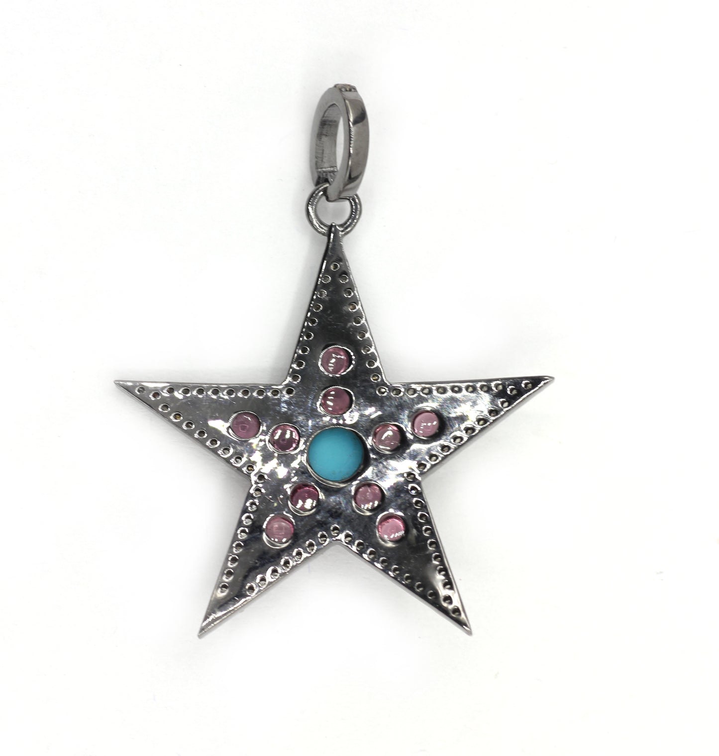 Star Pave Diamond Pendant