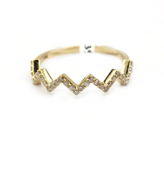 14k Solid Gold Diamond Rings