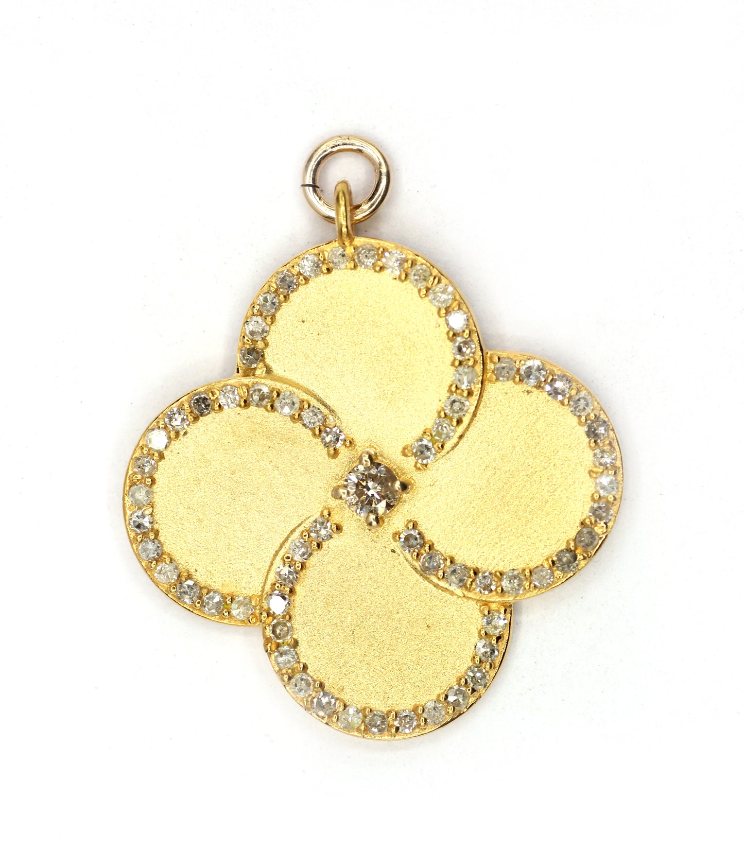 14k Solid Gold Diamond Pendants.
