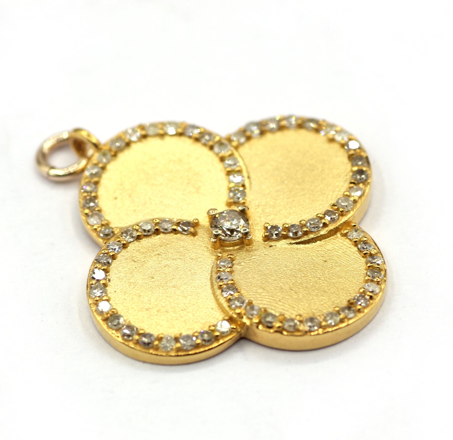 14k Solid Gold Diamond Pendants.